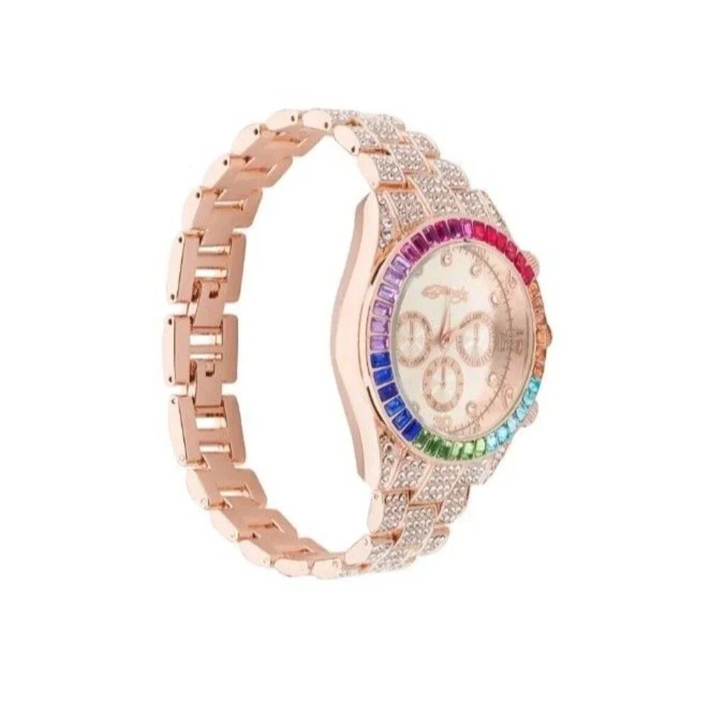 Ed HardyWomen's Quartz Shiny Rose Gold-Tone Alloy Watch 40mm